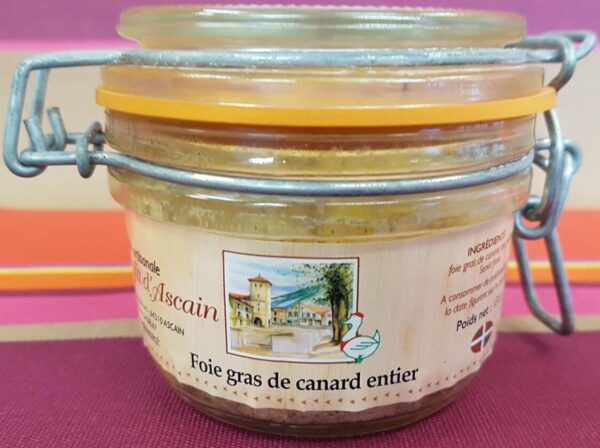 Foie gras de canard entier 90 gr bocal longue conservation