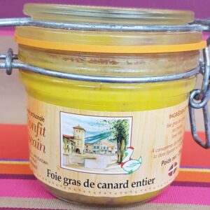 Foie gras de canard entier 180 gr, bocal longue conservation