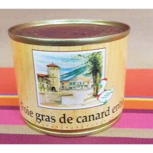 Foie gras de canard entier 190gr boite longue conservation