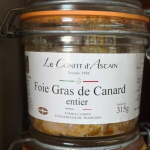 Foie gras de canard entier 315 gr, bocal longue conservation ; médaille de bronze au Concours Général Agricole 2023, 2024 et 2025