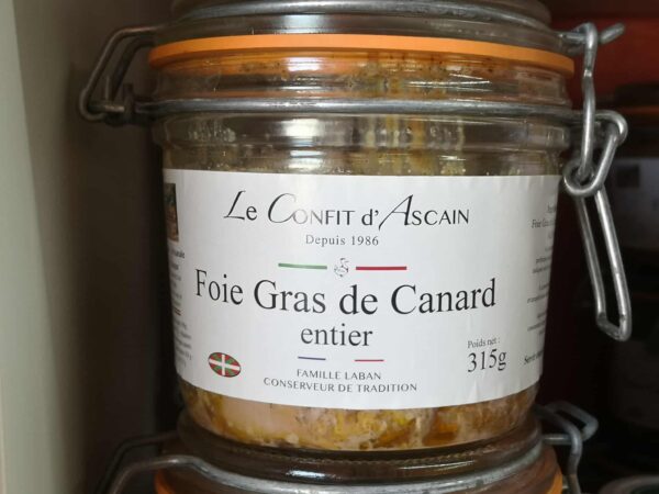 Foie gras de canard entier 315 gr, bocal longue conservation ; médaille de bronze au Concours Général Agricole 2023, 2024 et 2025