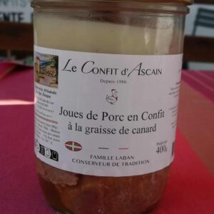 Confit de porc joues