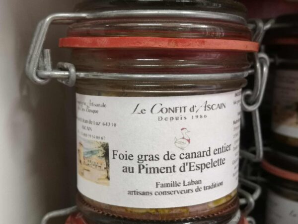 Foie gras de canard entier, Piment d'Espelette 90 gr, médaille d'argent au Concours Général Agricole 2022